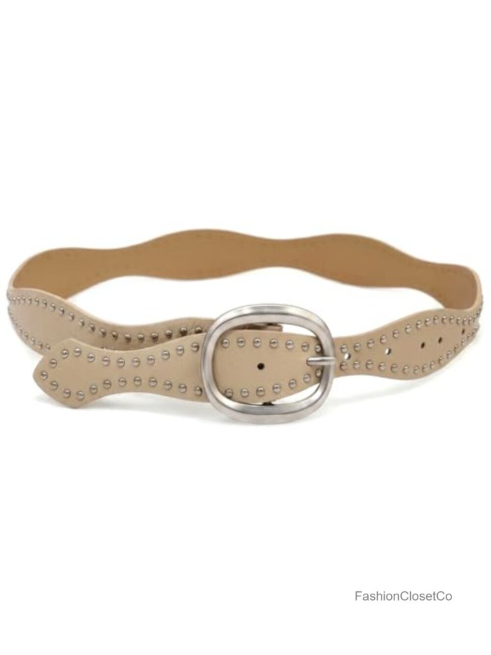 Women Western Skinny PU Leather Waist Belt Rivet Gold Buckle Dress Accessory